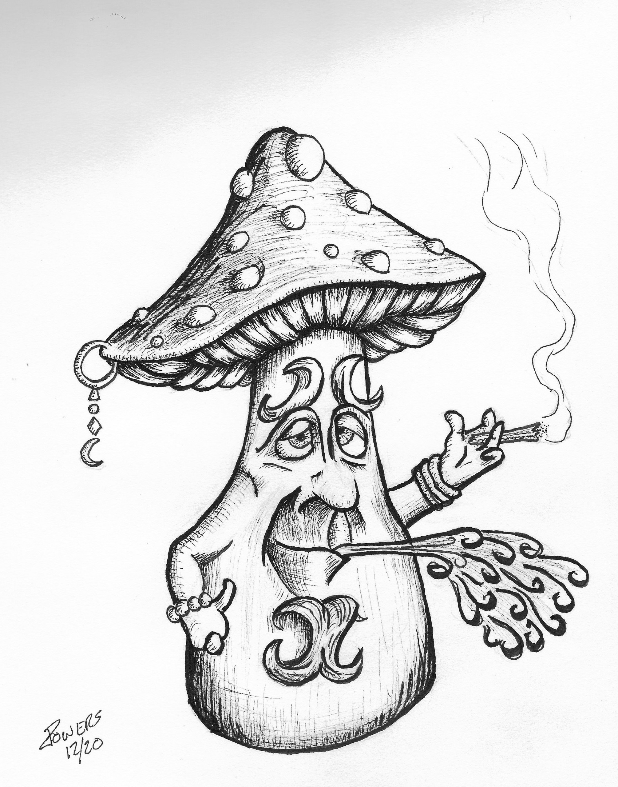 Mushroom Hippie  Hippie drawing, Trippy designs, Hand art drawing