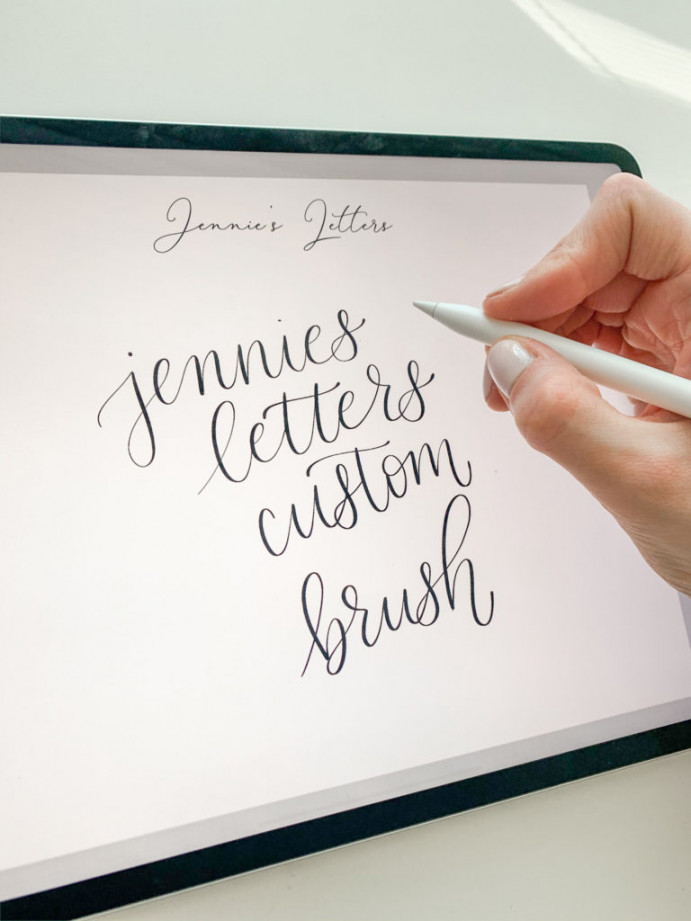 My Free Custom Procreate Brush - Jennie