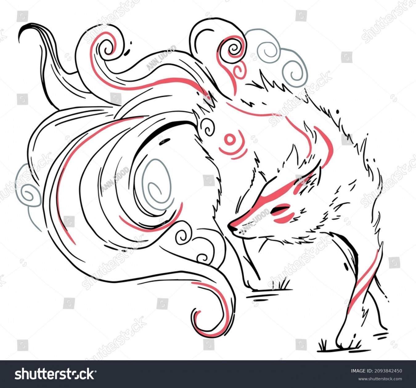 Nine Wolf Images, Stock Photos, D objects, & Vectors