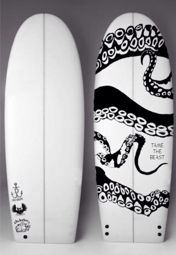 Octopus Surfboard Art auf Behance