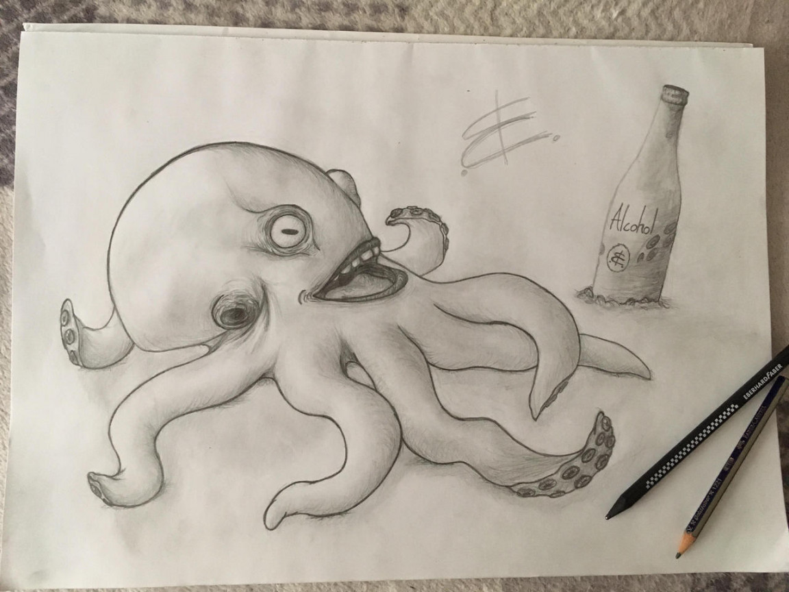 Octopus with human mouth by Bartoklin on DeviantArt