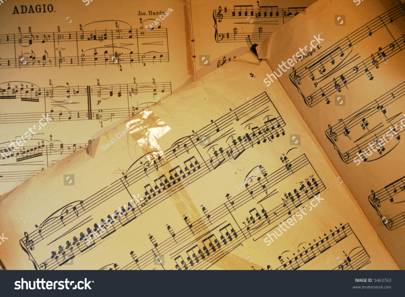 Old Piano Sheet Music Stock Photo   Shutterstock