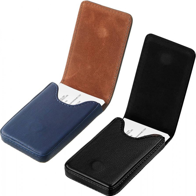 Outus  Pieces Business Card Holder, Business Card Holder, PU Leather  Business Card Holder, Business Card Holder with Magnetic Closure, Credit  Card ID