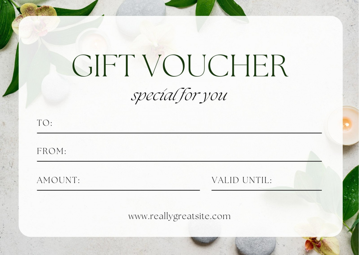 Page  - Free, printable, customizable spa gift certificate