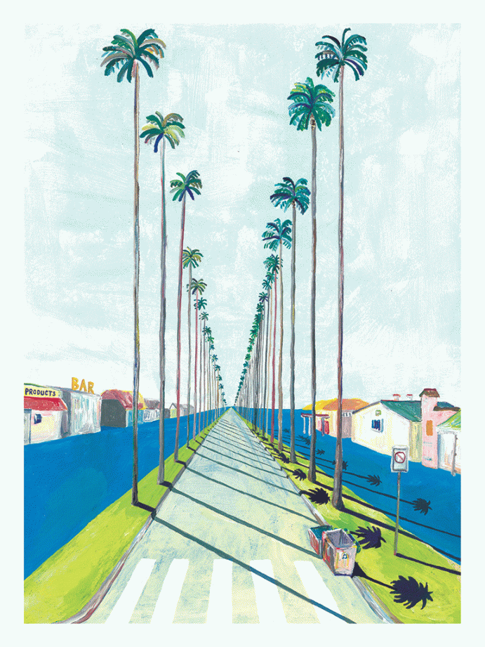 Palm Tree Street by Nao Tatsumi