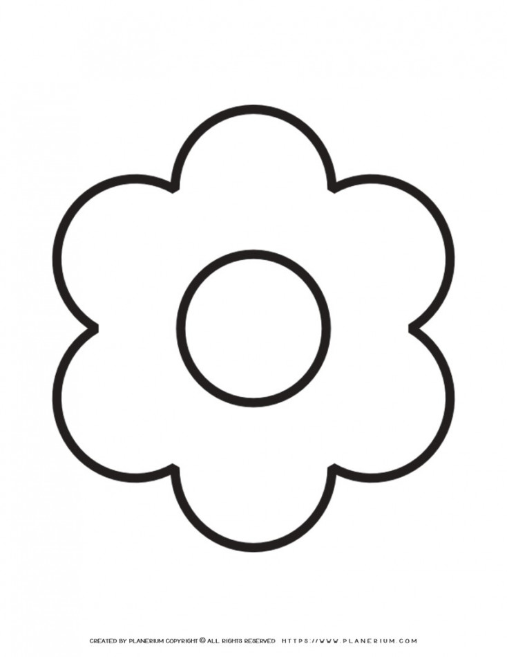 Petal Flower Template Printable  Planerium