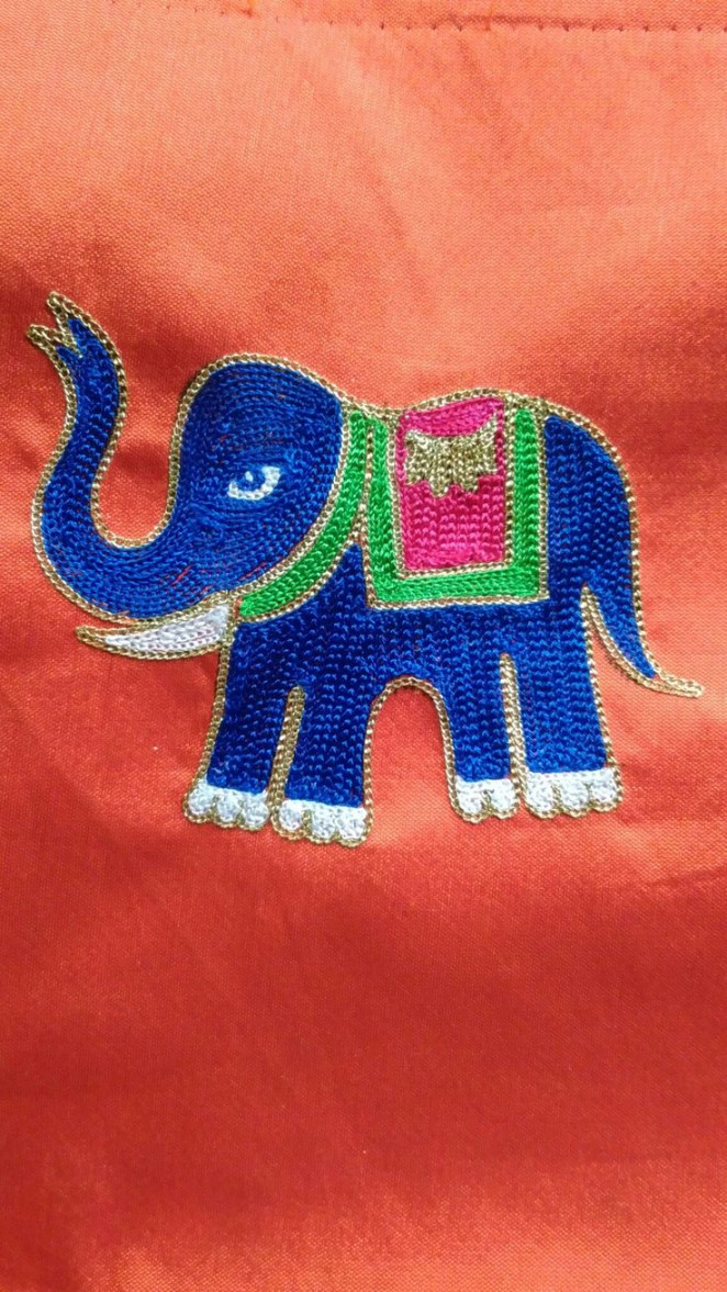 Pin by Lilysha Rani on elephant design  Embroidery blouse designs