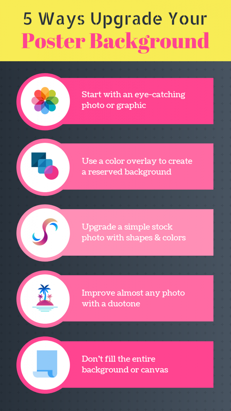 Pink Shade Poster Infographic Template - Venngage