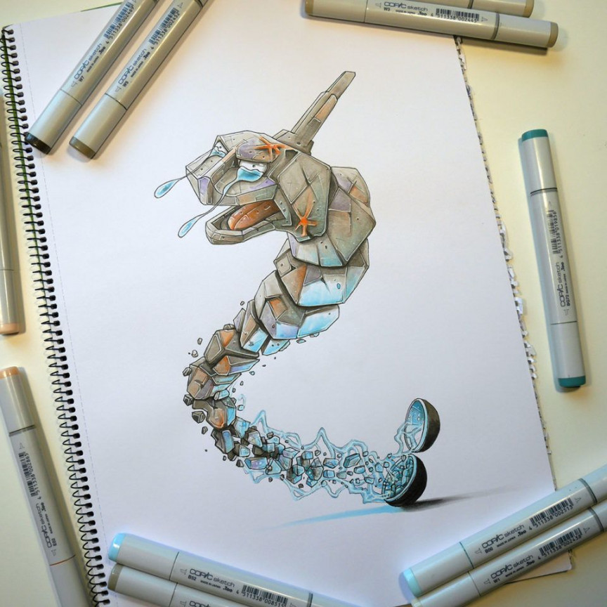 Pokemon Illustrations made with Copic Markers  Coole