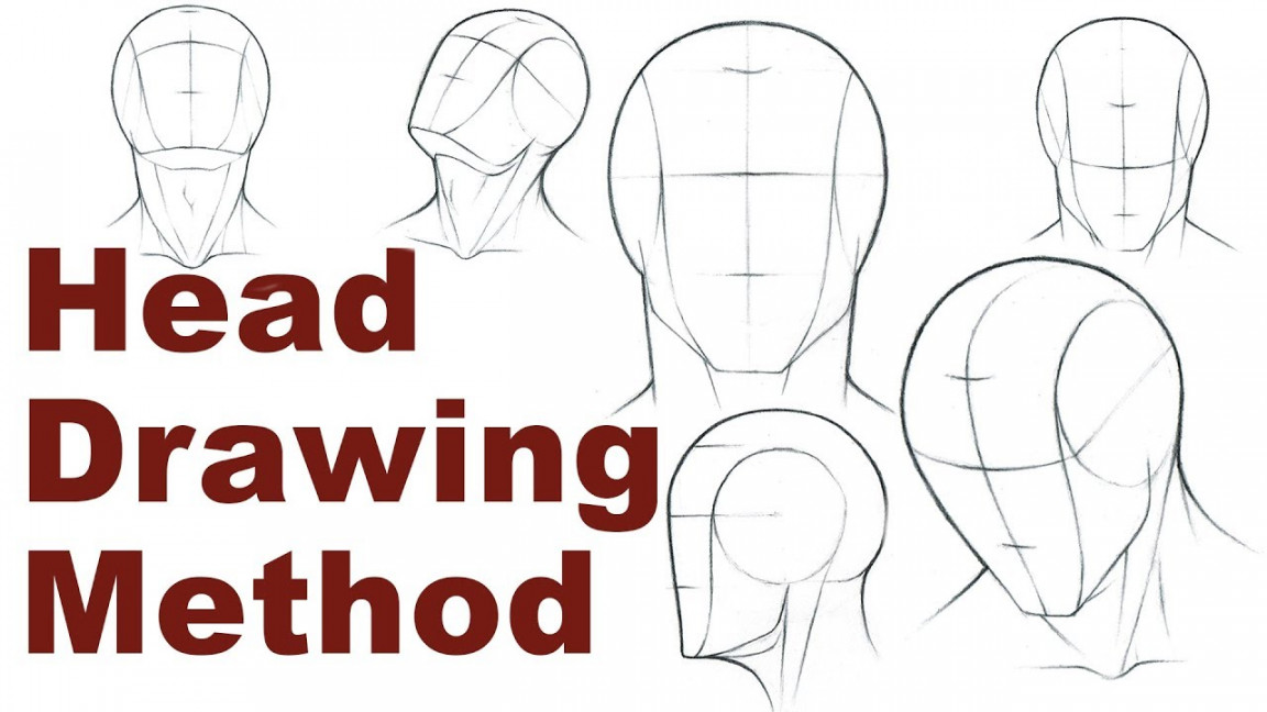 Portrait Drawing Basics / - How To Draw A Simple Head (Loomis Method)