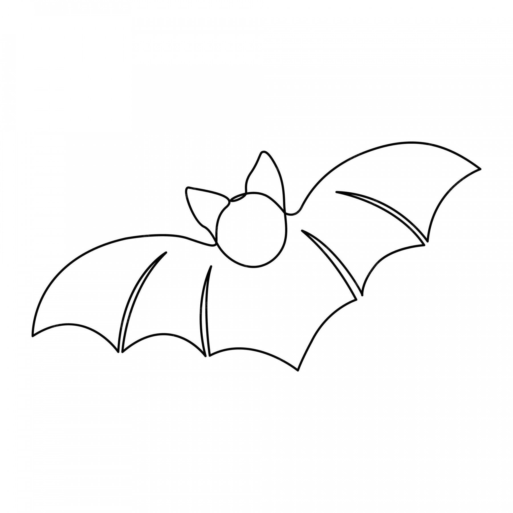 Premium Vector  Continuous one line bat drawing of halloween outline