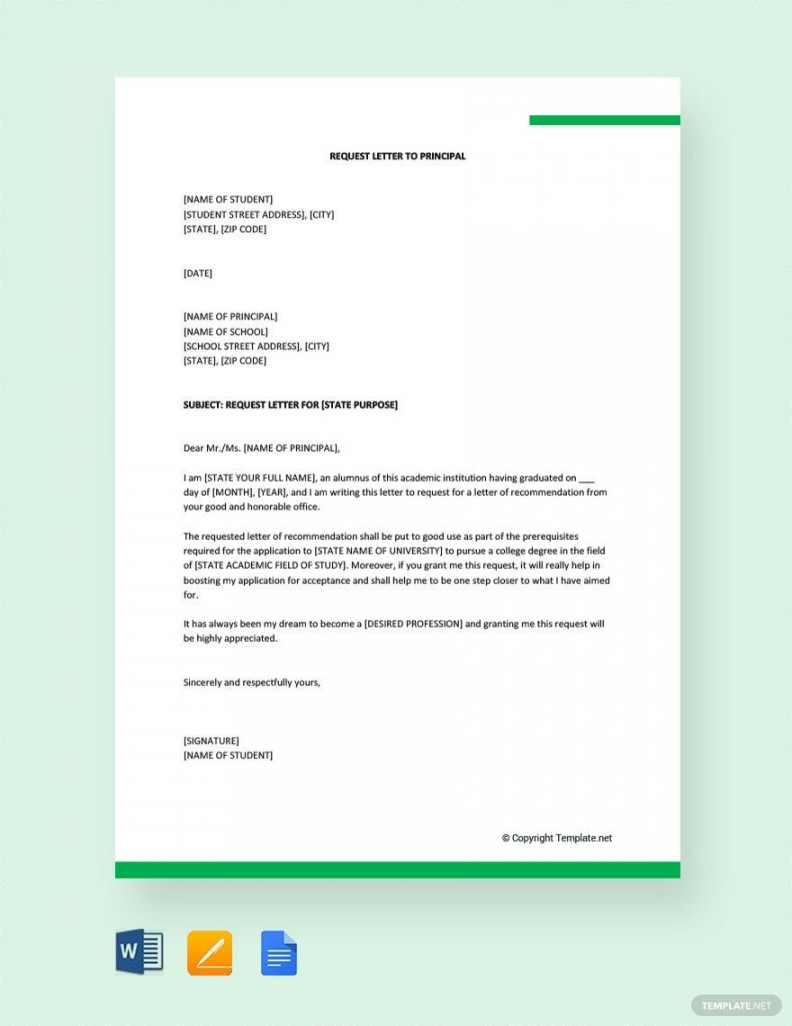 Principal Letter Template in PDF - FREE Download  Template