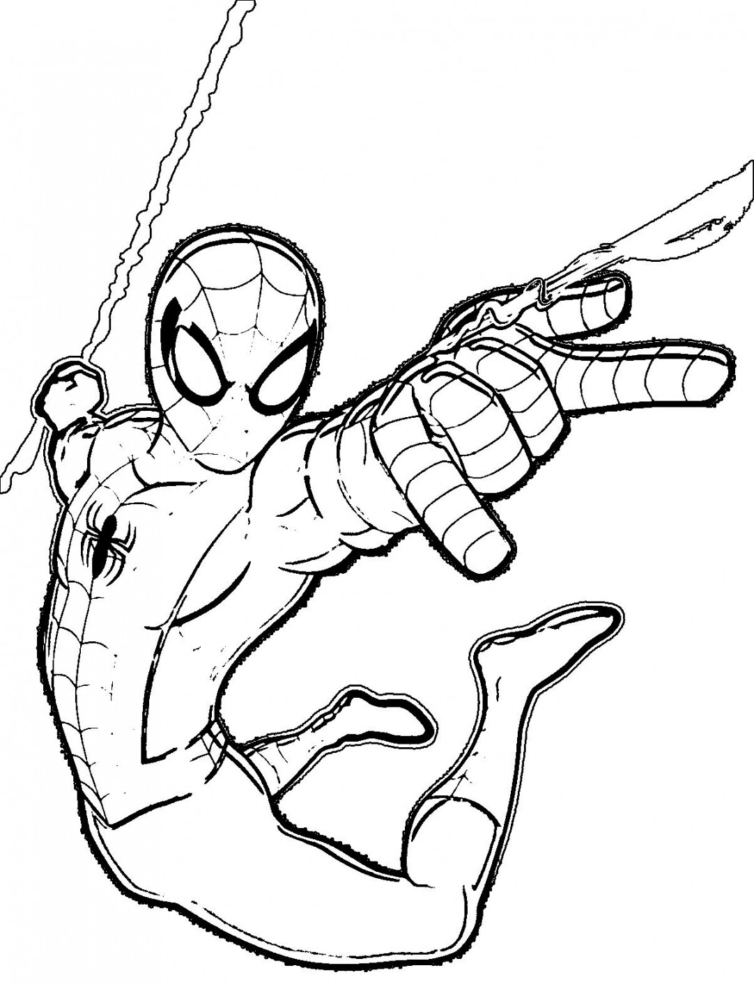 Printable Spiderman Coloring Pages PDF, Easy And Fun