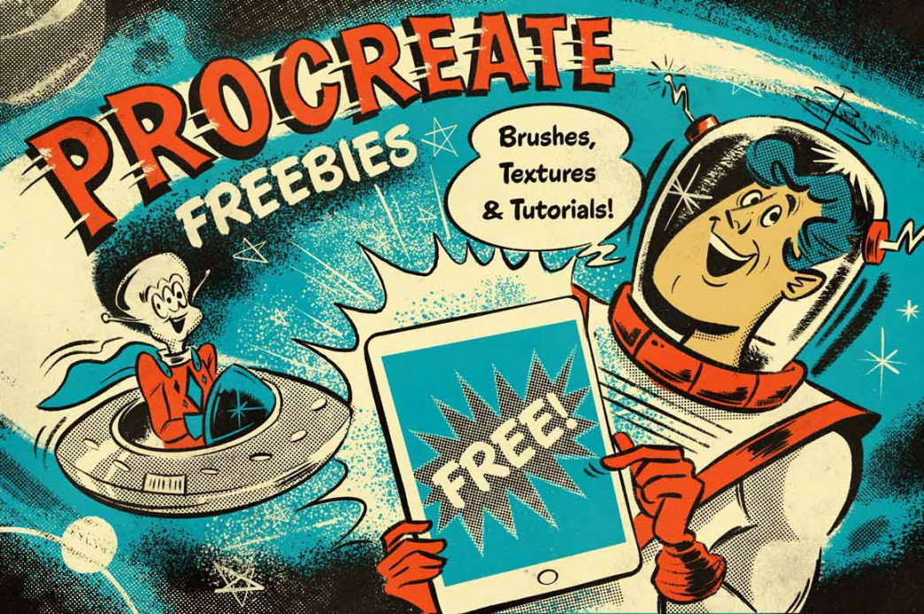 Procreate Freebie Pack: Brushes, Textures, Tutorials & More