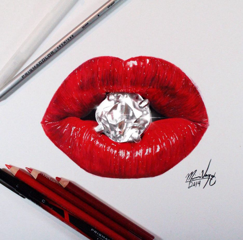 realistic lips color pencil drawing  Lips drawing, Color pencil