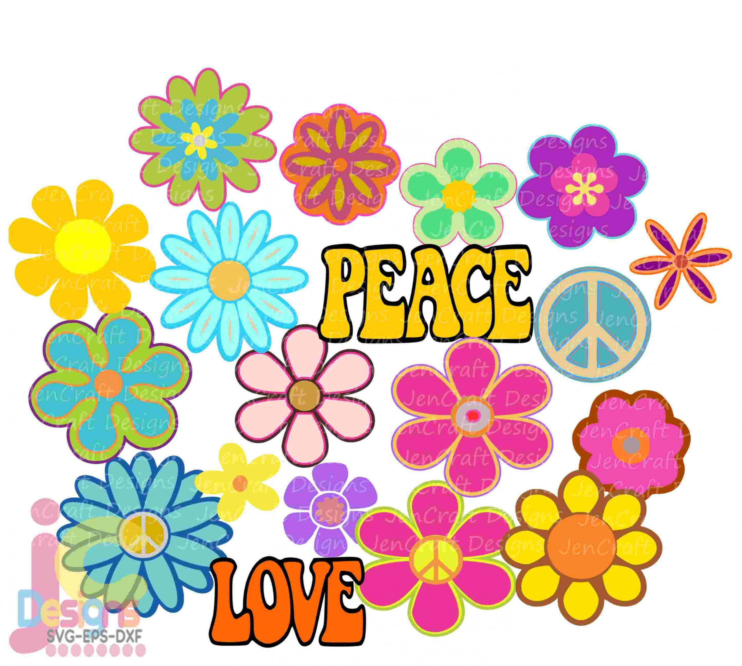 Retro Groovy Flowers Svg s-s Retro Flowers Png Peace Love