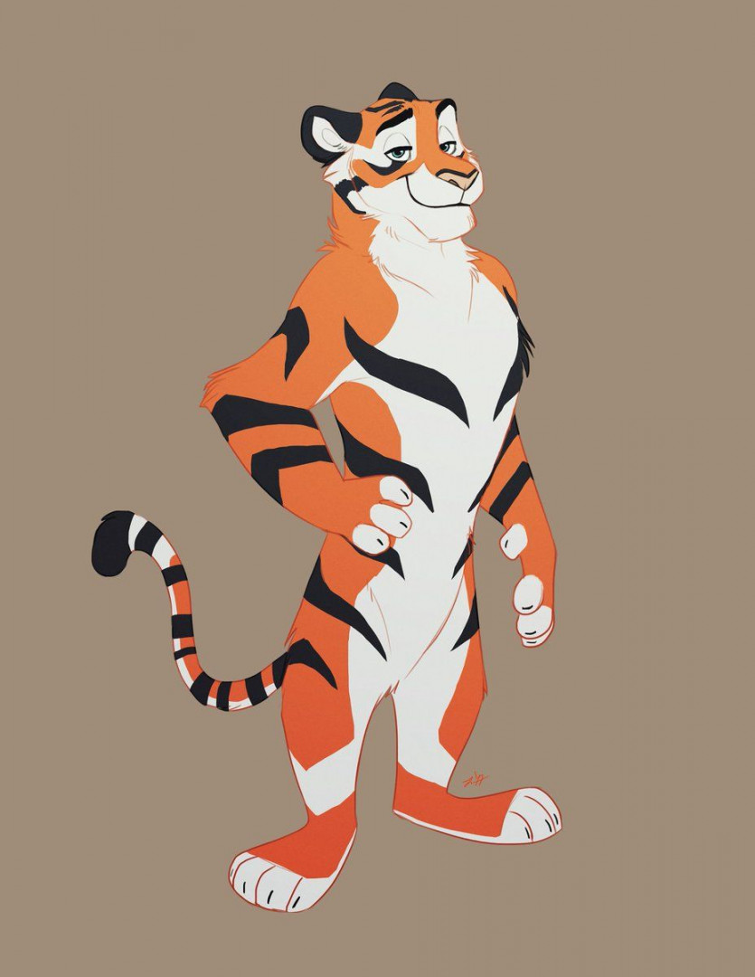 Ritwell #tiger #character #design #anthro #animal  Anthro cat