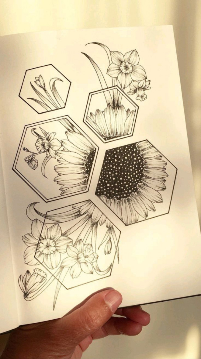 satisfying art in   Flower drawing, Drawings, Doodle art drawing