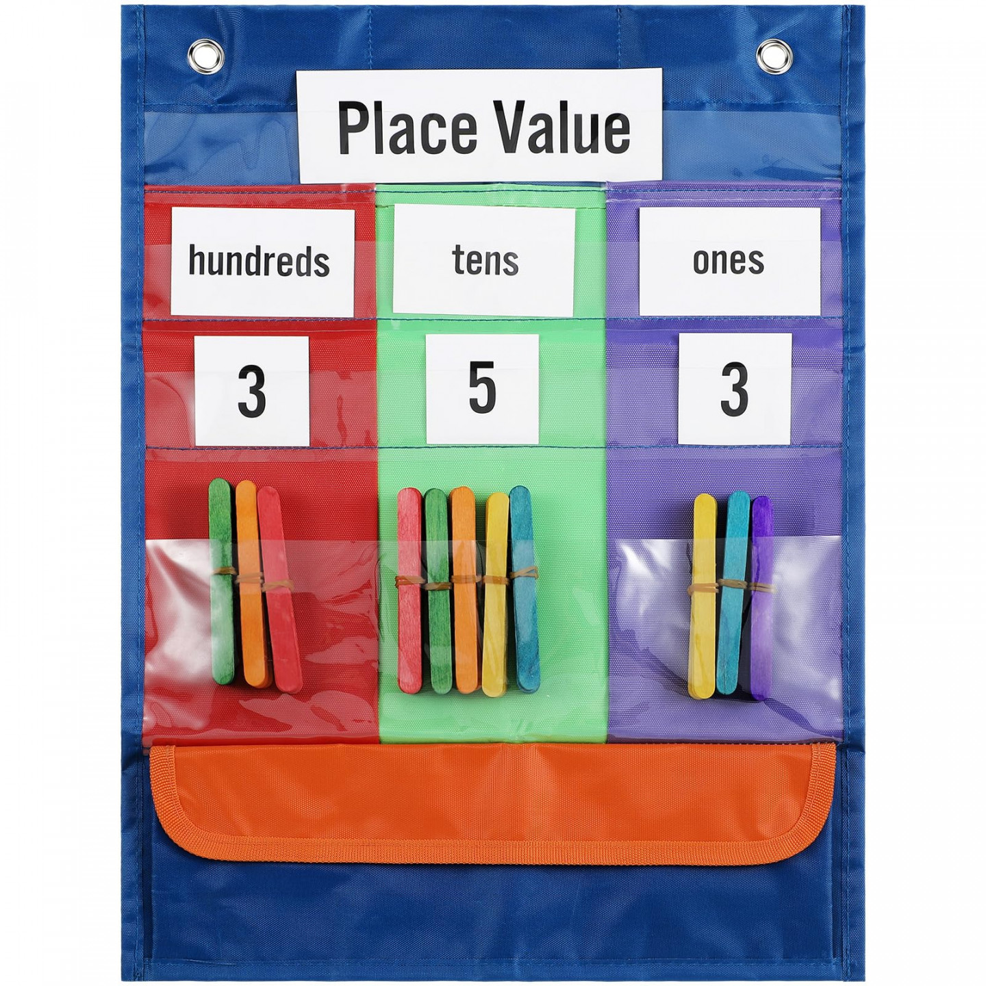 Seajan Counting Caddie and Place Value Chart Place Value Pocket Chart  Magnetic Pocket Chart for ClasMehr anzeigen Seajan Counting Caddie and  Place