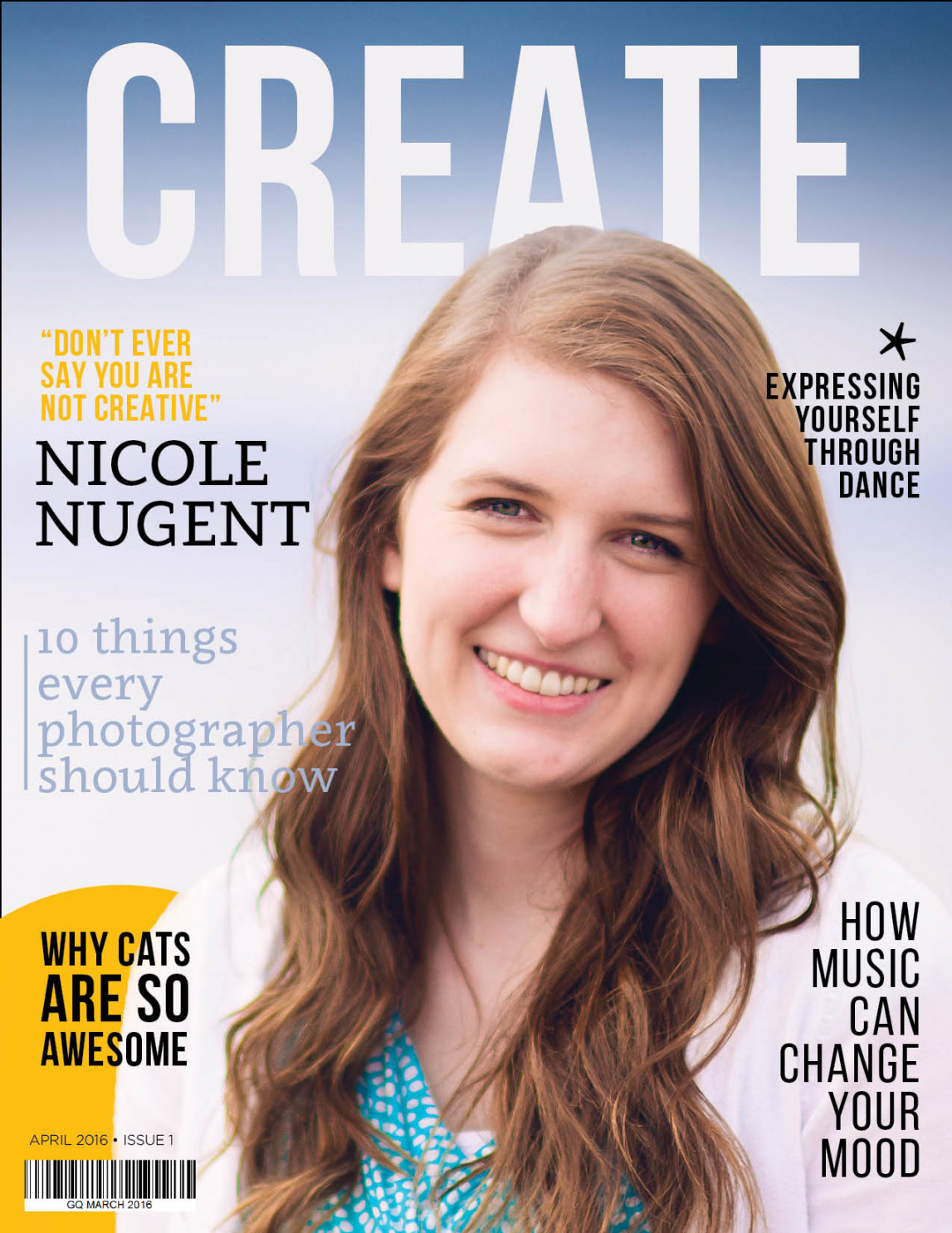 Self-Portrait Magazine Cover Project – Nicole Nugent