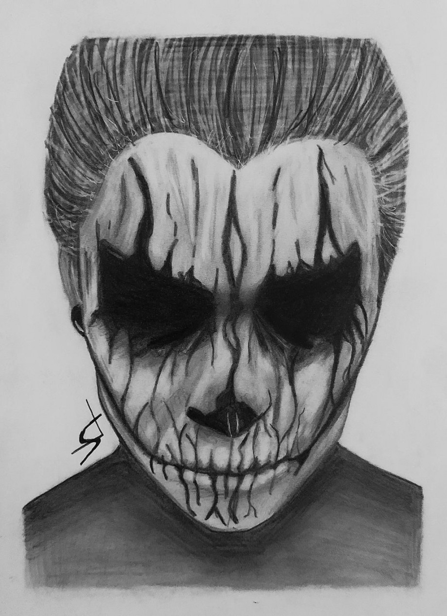 Skull (Makeup) Drawing by Snake on DeviantArt