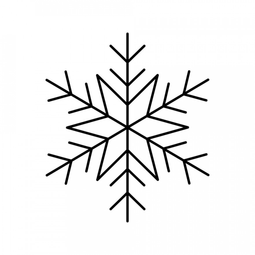 Snowflake Line Vector Art, Icons, and Graphics for Free Download