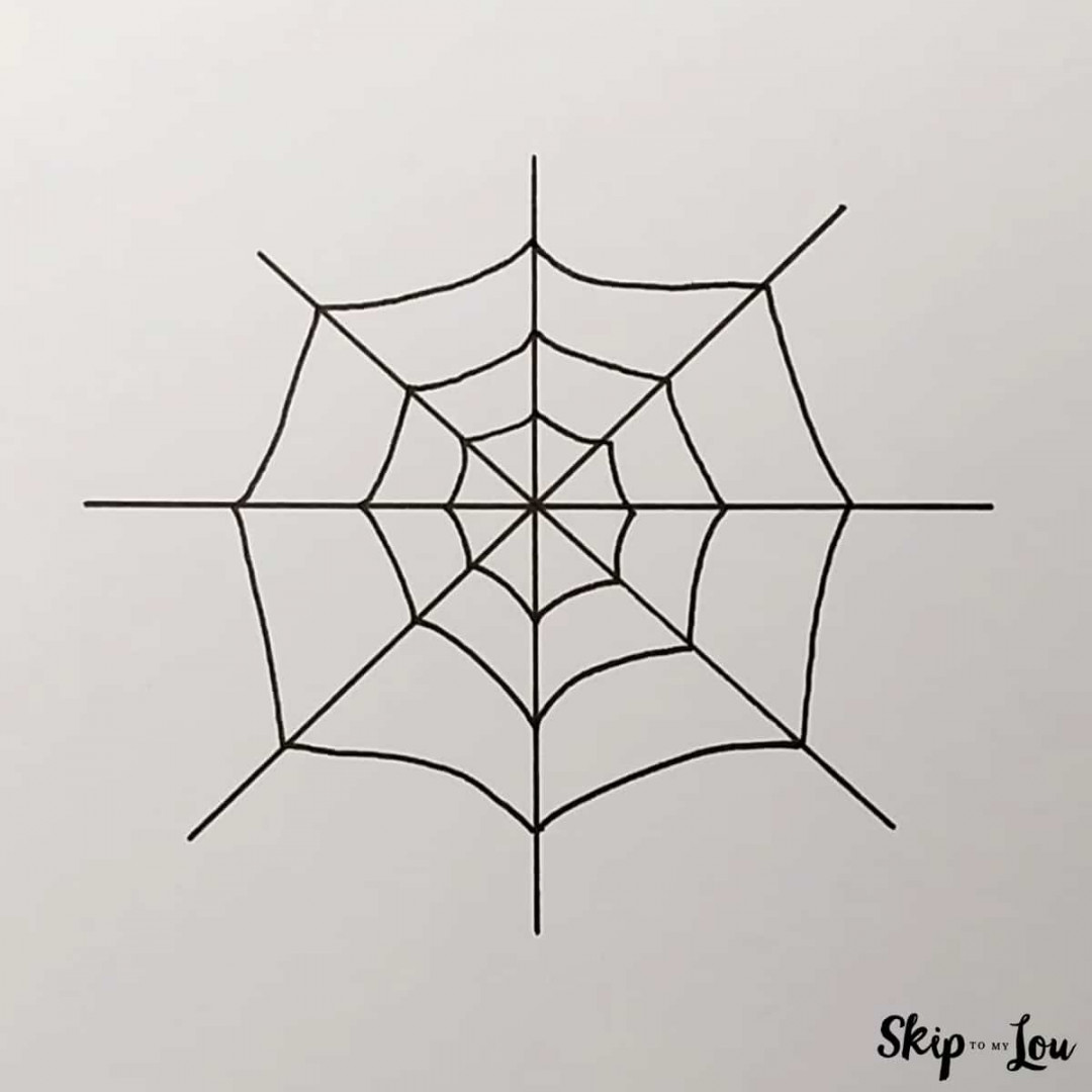 Spider Web Drawing  Skip To My Lou