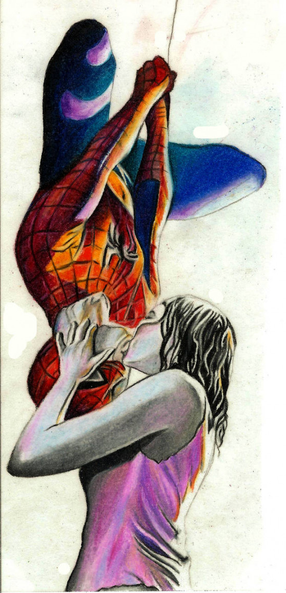 Spiderman Kiss by blondecrsity on DeviantArt