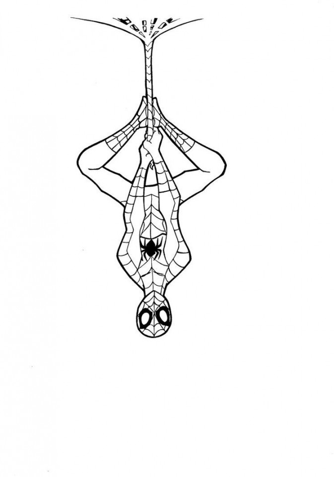 spiderman line art - Quoteko