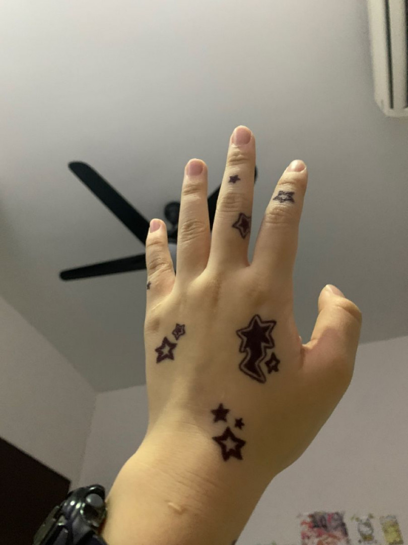 star yk hand tattoo idea in 03  Hand doodles, Pen tattoo