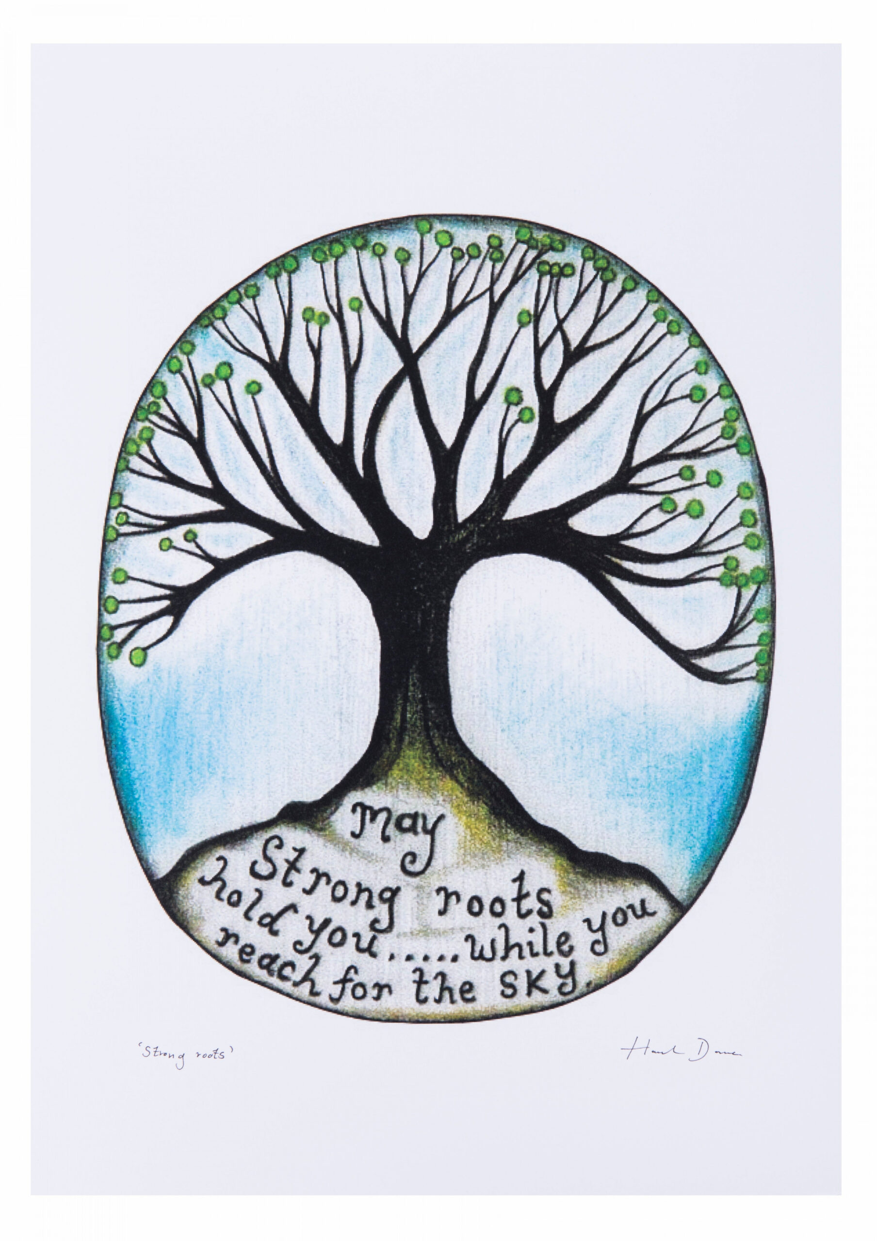 Strong Roots ~ Inspirational Quote ~ Tree Art Print — Wild Earth