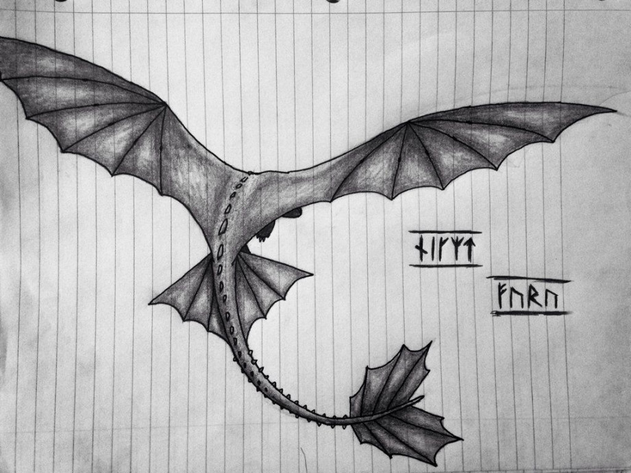 The Night Fury sketch  by Chopin  How train your dragon, Dragon