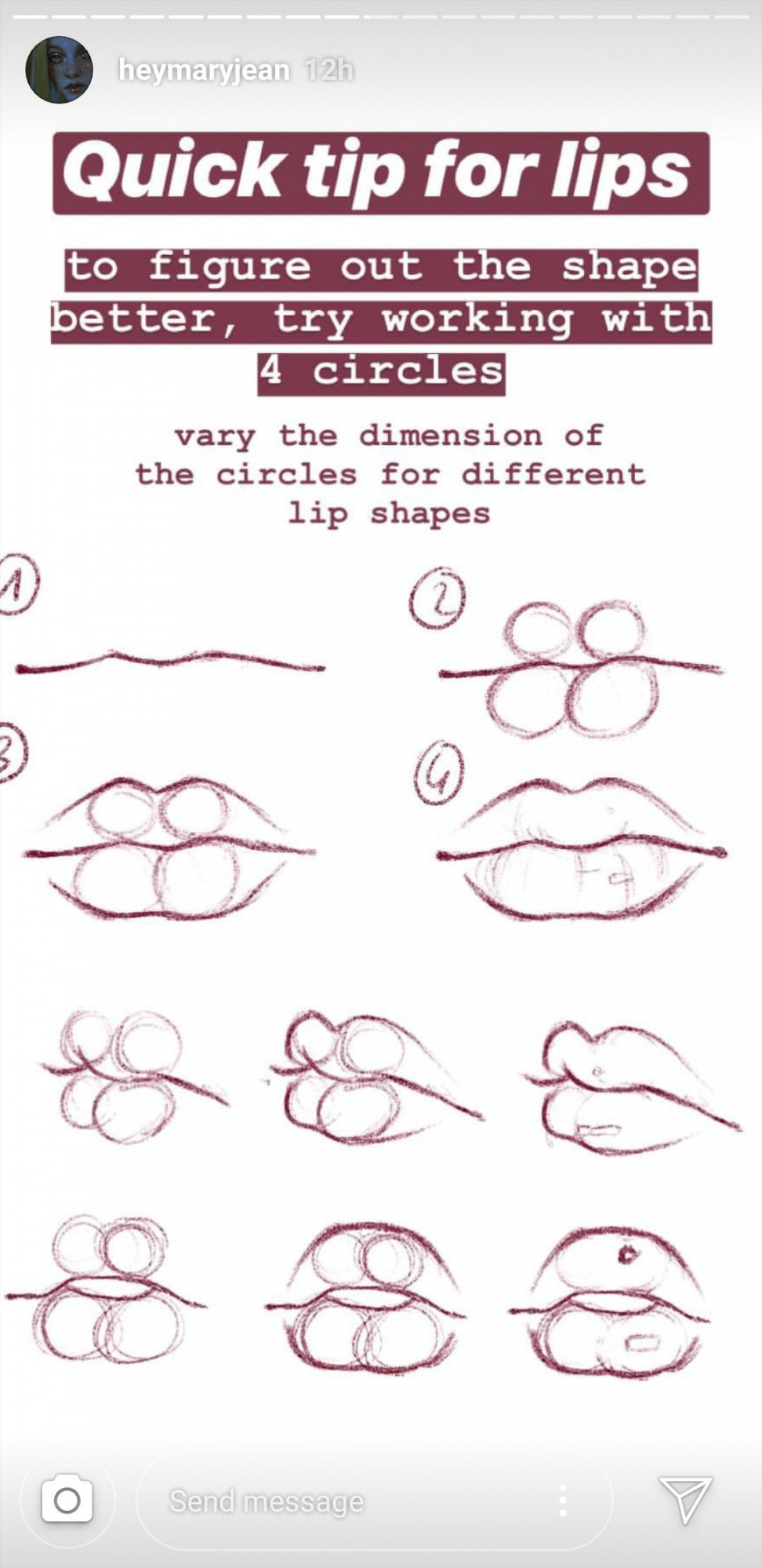 Tip for drawing lips  Lips drawing, Drawing tips, Lips