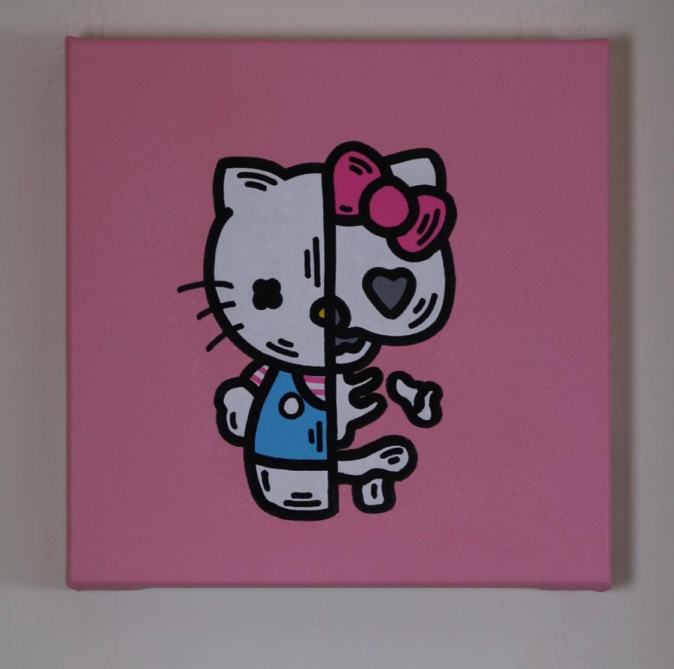 TOONS on Instagram: ““Half Skeleton Hello Kitty” sold🛑  x  x