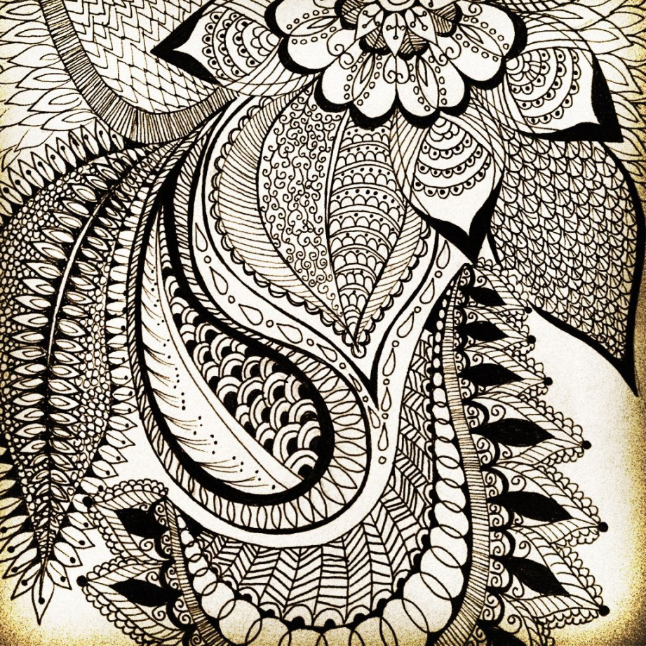 Trippy Art creates by: me  Trippy art, Zentangle art, Paisley art