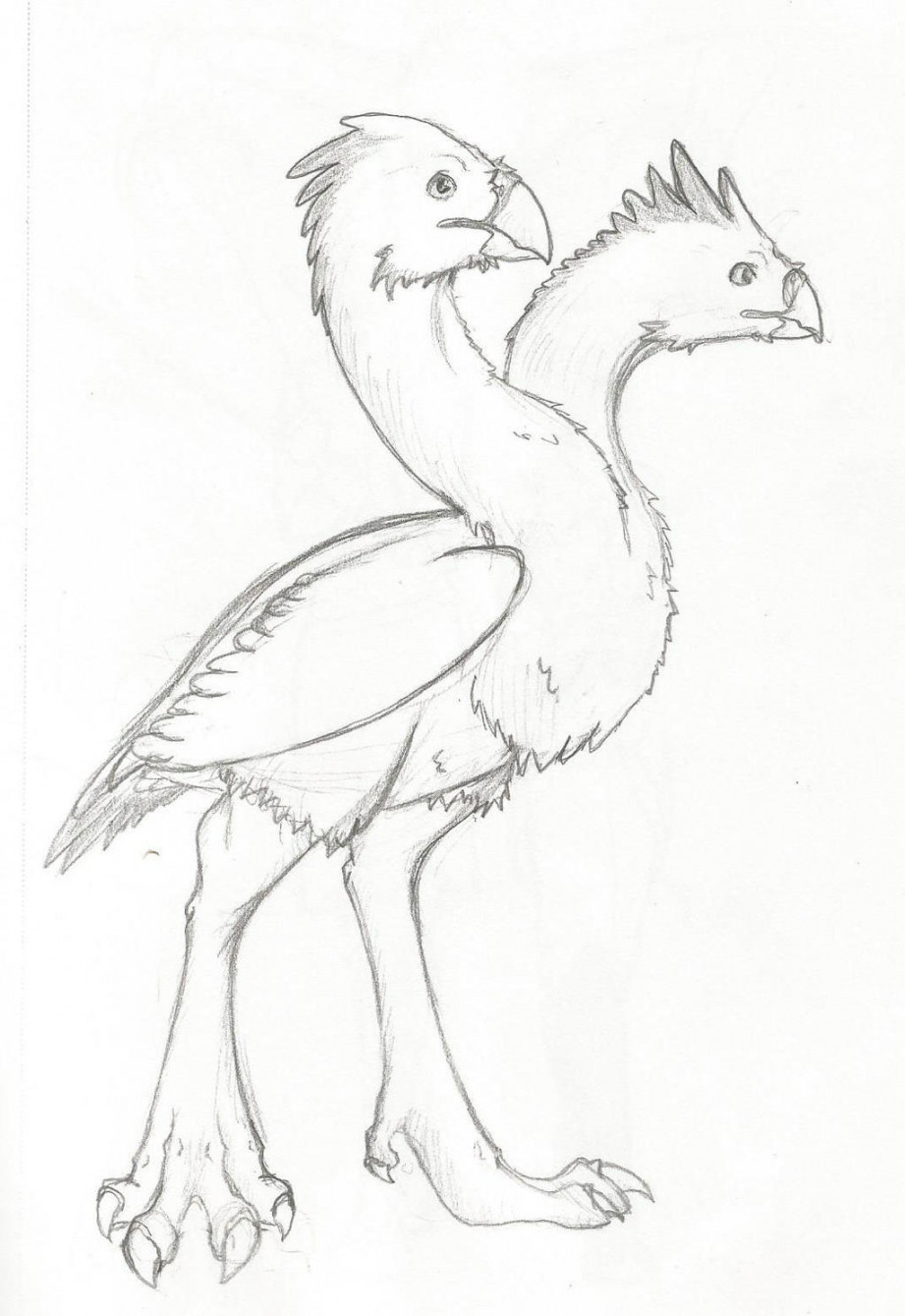 Two headed bird by MoodDragon on DeviantArt