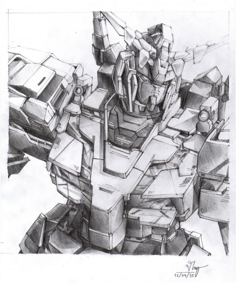 Unicorn Gundam Drawing