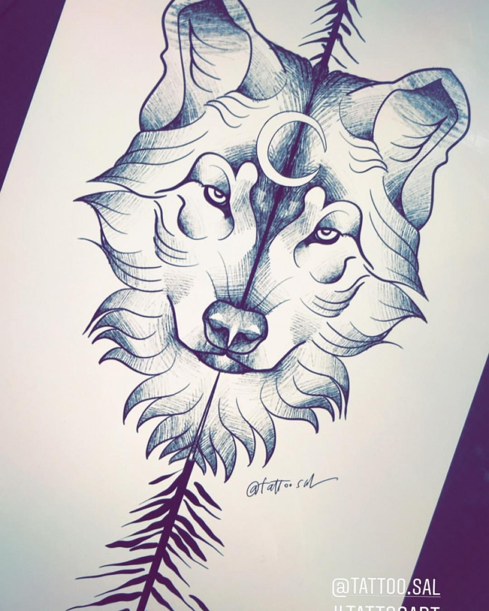 wolftattoodesign @tattoo