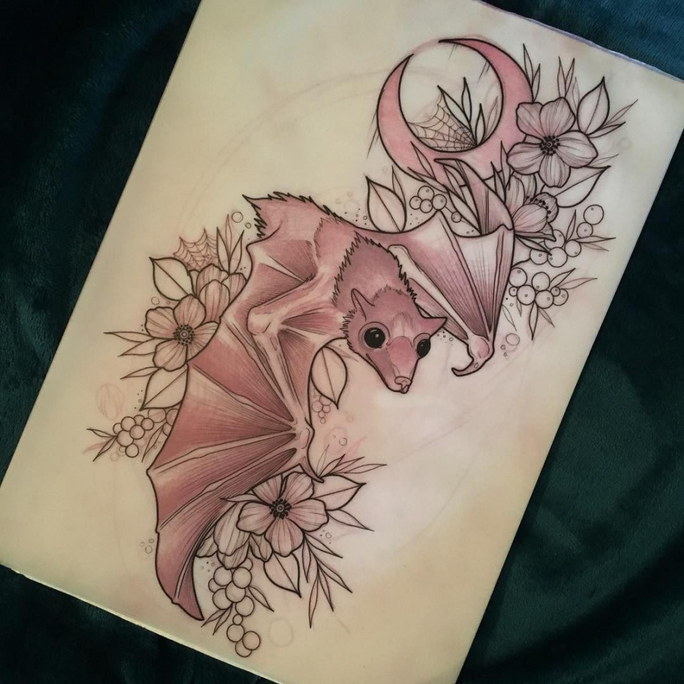 Would love to tattoo this - email be@ ✏️ #bat