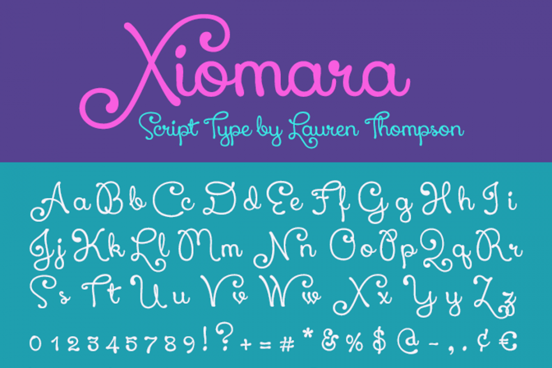 Xiomara Font  Nymphont  FontSpace