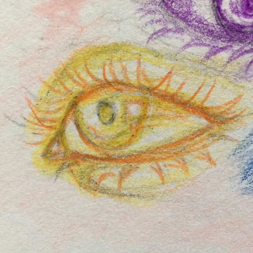 yellow aesthetic eye drawing🌻  Eye drawing, Aesthetic art, Drawings