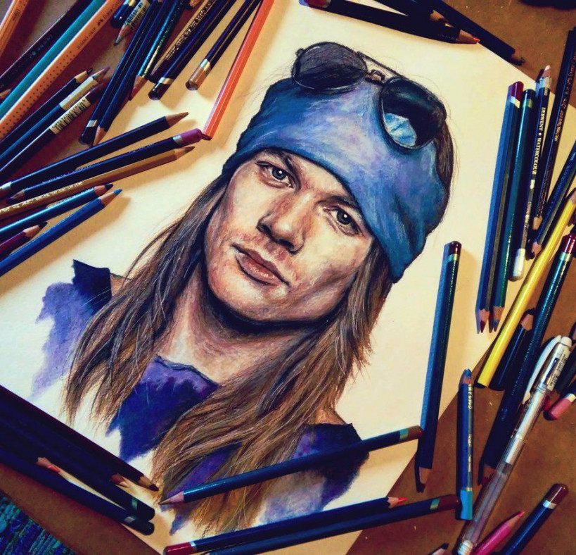 Axl Rose artwork  Axl rose, Rose art, Artwork