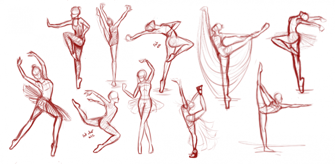 Ballet Poses by LadyOrchiid on deviantART  Ballet drawings