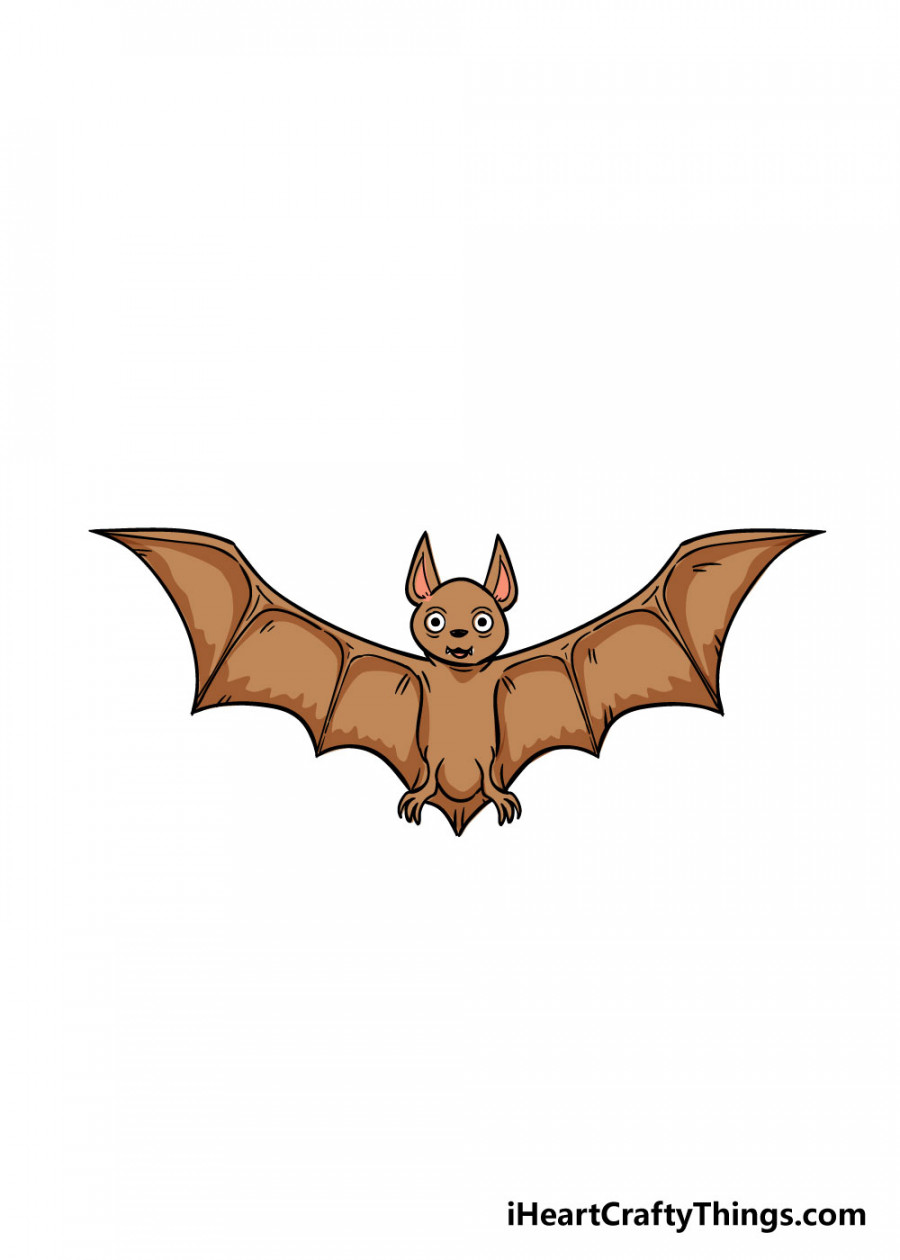 Bat Drawing - How To Draw A Bat Step By Step!