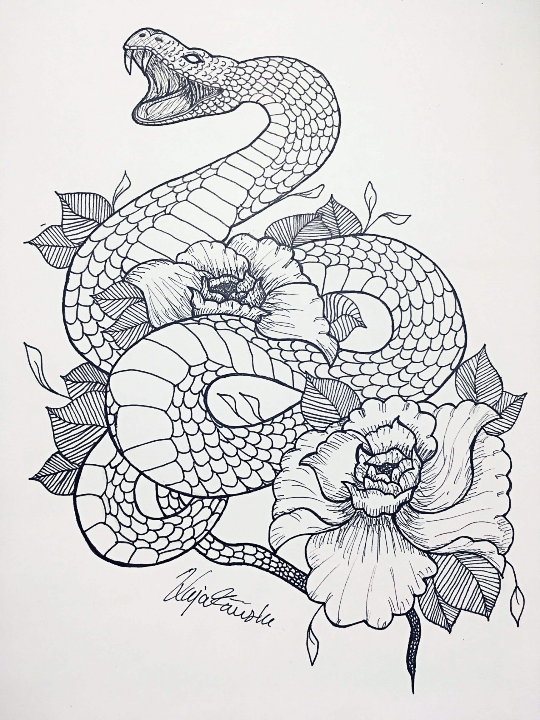 + Best Snake And Flower Tattoo Designs & Meanings  PetPress