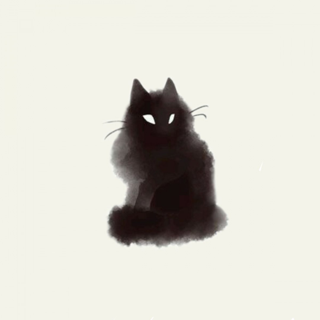 Black cat  Black cat drawing, Cat drawing, Cat art