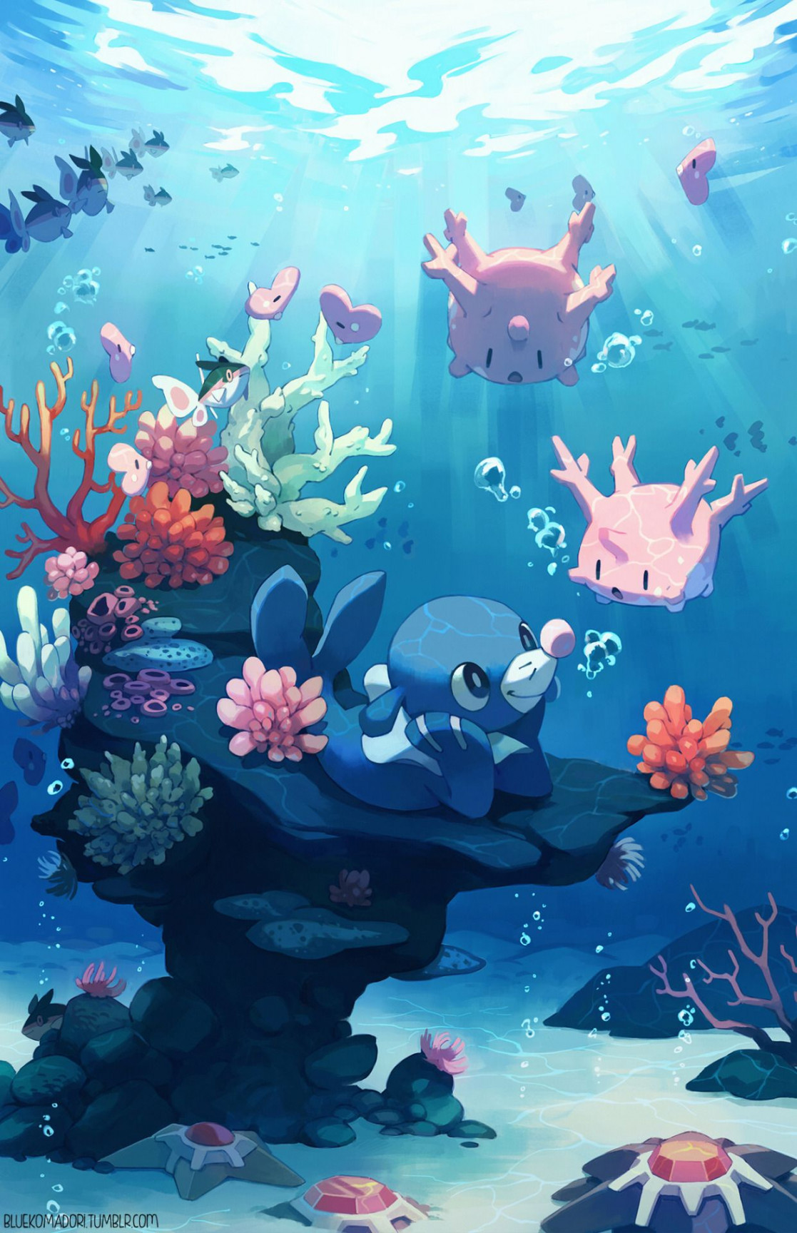 bluekomadori  Pokemon moon, Water pokémon, Pokemon