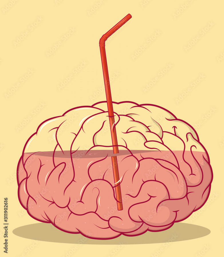Brain Juice Vector illustration