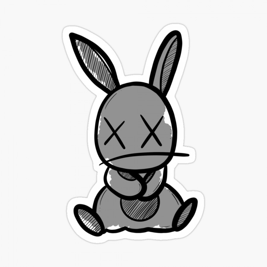 Bunny illustration  Photographic Print