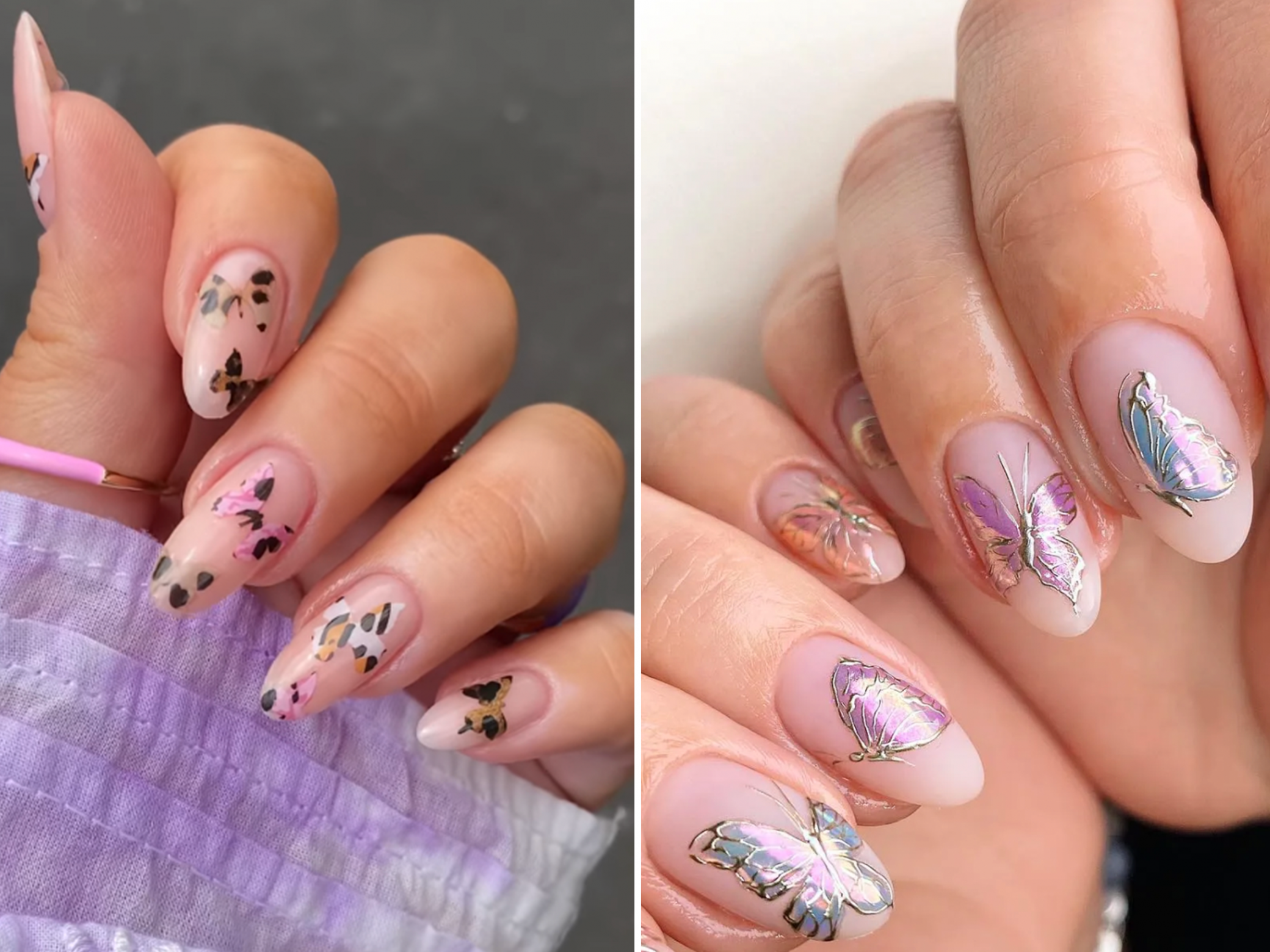 Butterfly Nails Is the Manicure Trend of Summer  — See Photos